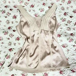 White House Black Market Cream Blouse